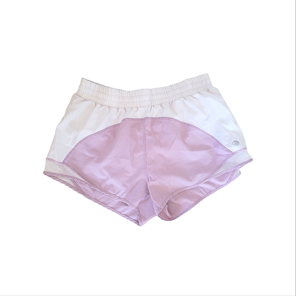 MPG Light Pink And Lavender Running Shorts Size M